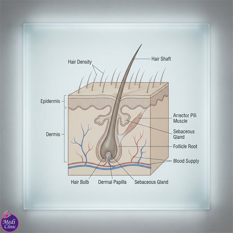 Doctor performing PDRN scalp hair treatment at Medi Clinic Johor Bahru Doctor performing PDRN scalp hair treatment at Medi Clinic Johor Bahru