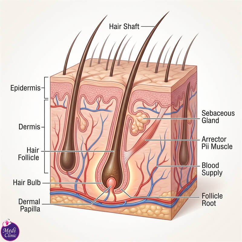 Doctor performing PRP scalp treatment injections at Medi Clinic Johor Bahru Doctor performing PRP scalp treatment injections at Medi Clinic Johor Bahru