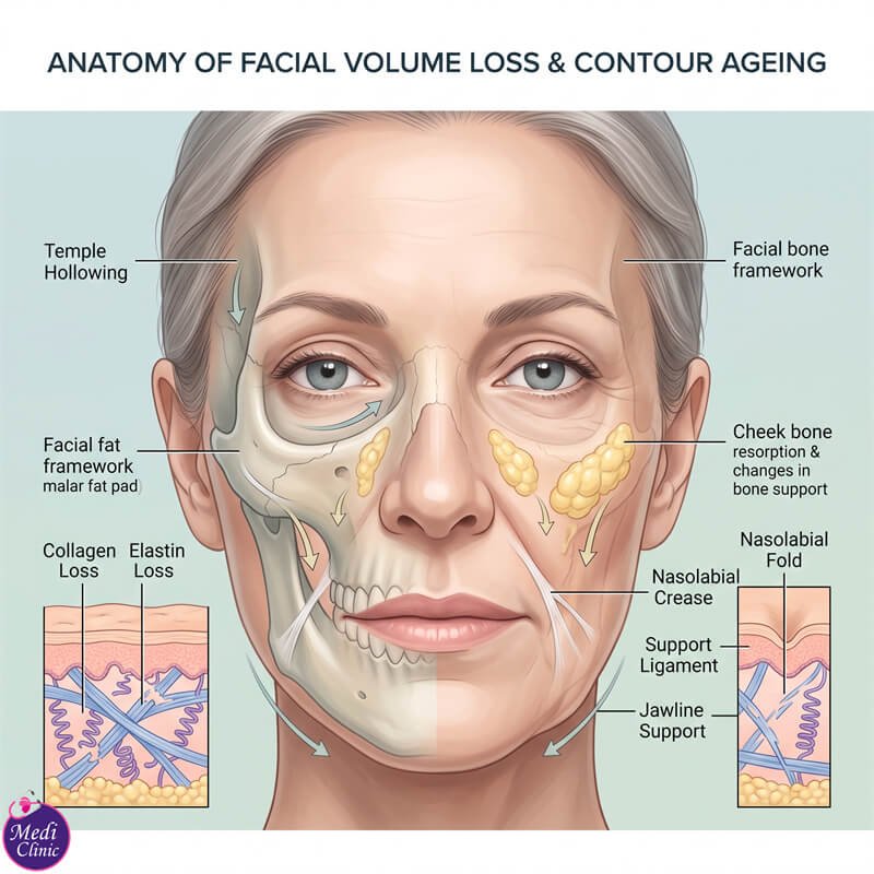 Doctor performing dermal filler treatment assessment at Medi Clinic Johor Bahru Doctor performing dermal filler treatment assessment at Medi Clinic Johor Bahru