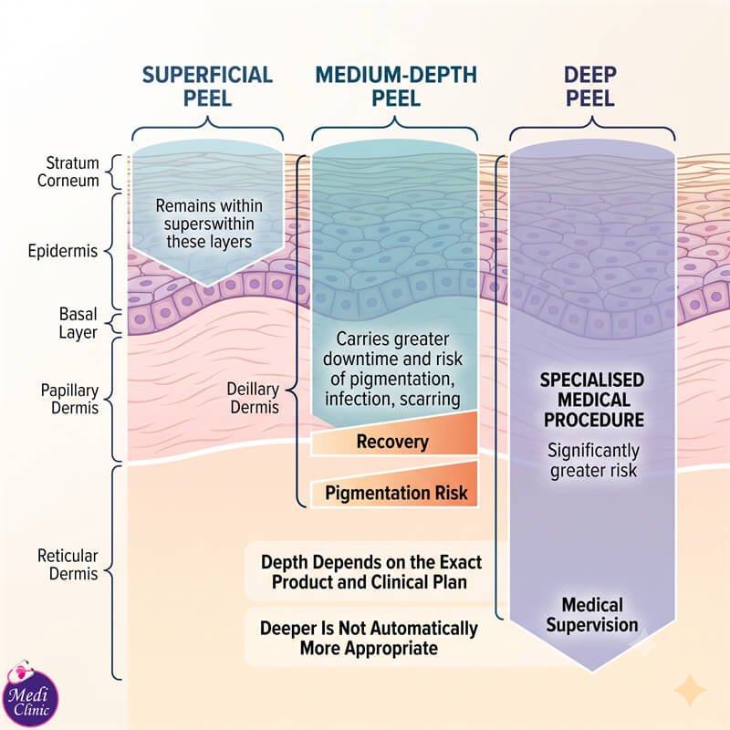 Doctor planning a medical chemical peel treatment in Johor Bahru Doctor planning a medical chemical peel treatment in Johor Bahru