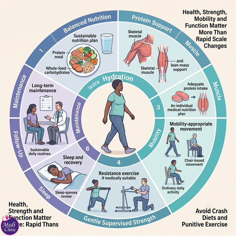 Doctor providing long-term weight-management planning for Singapore patient in Eco Botanic Doctor providing long-term weight-management planning for Singapore patient in Eco Botanic