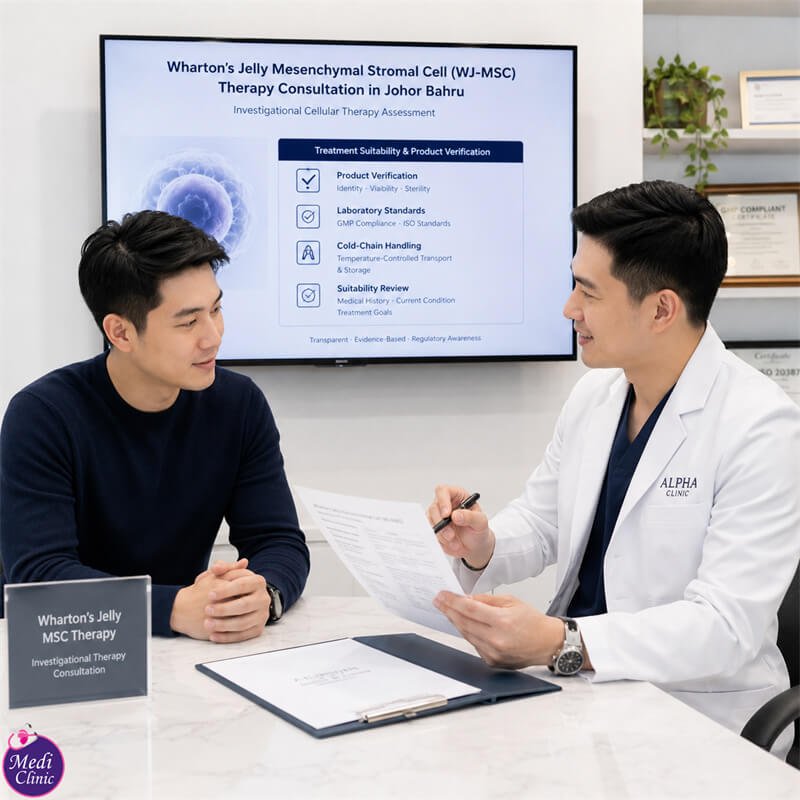 Doctor reviewing knee osteoarthritis imaging in Iskandar Puteri JB SG Doctor reviewing knee osteoarthritis imaging in Iskandar Puteri JB SG