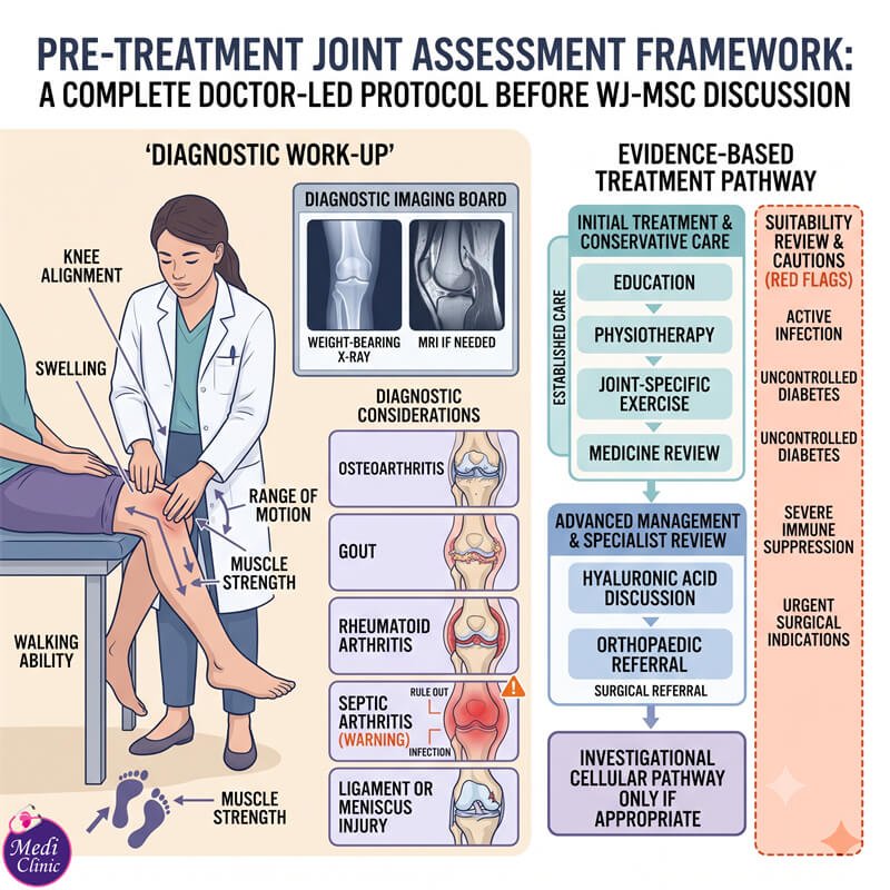 Doctor reviewing knee osteoarthritis imaging in Iskandar Puteri Doctor reviewing knee osteoarthritis imaging in Iskandar Puteri