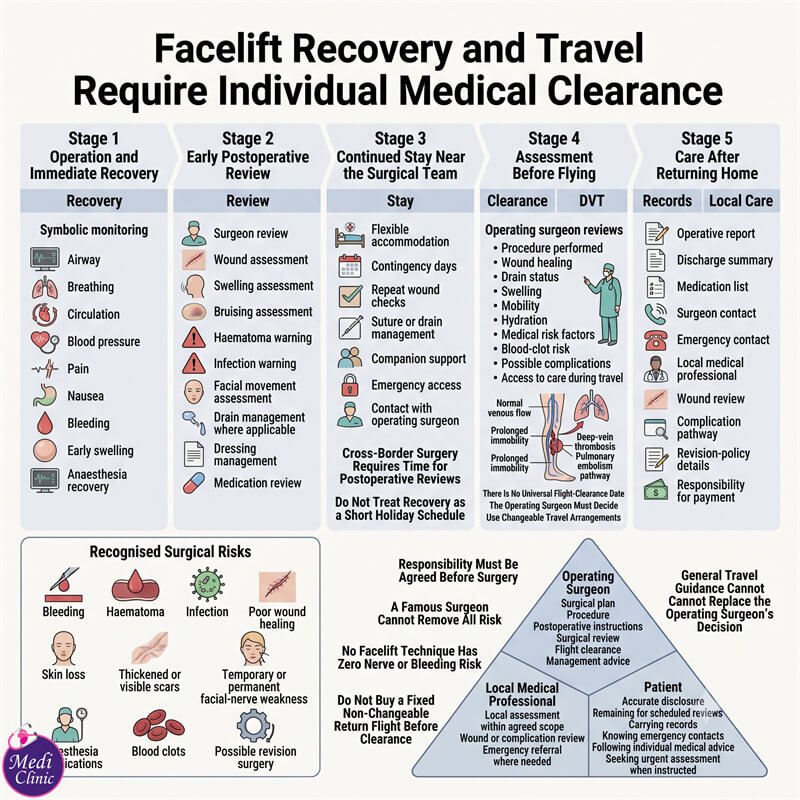 Facelift recovery and return-flight planning JB SG Facelift recovery and return-flight planning JB SG