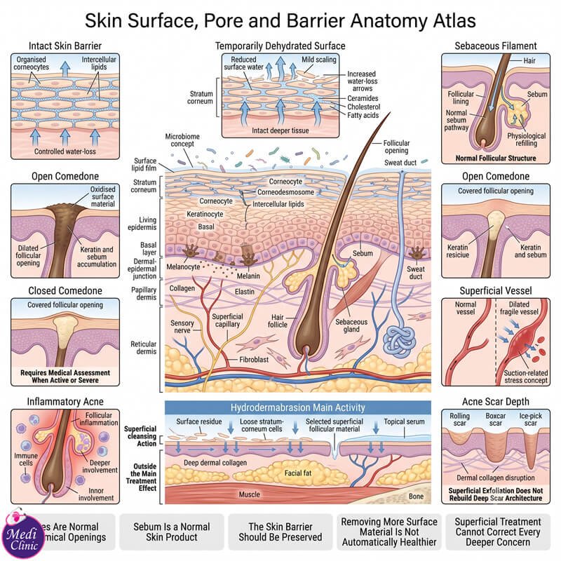 Hydrodermabrasion dengan infusi serum topikal di JB SG Hydrodermabrasion dengan infusi serum topikal di JB SG