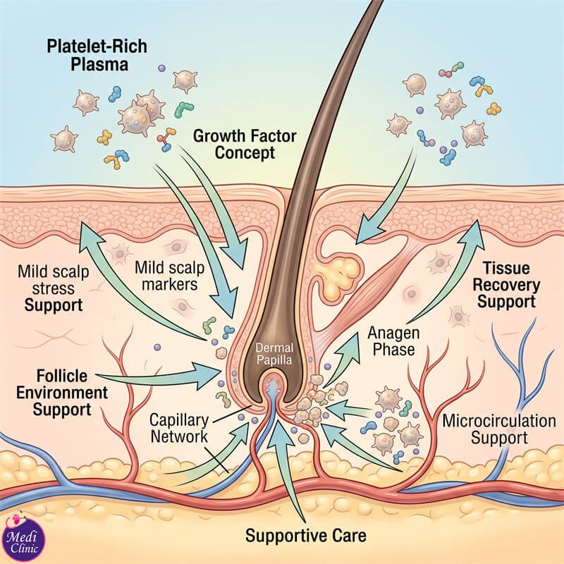 Improved scalp environment after doctor-led PRP therapy at our JB clinic Improved scalp environment after doctor-led PRP therapy at our JB clinic
