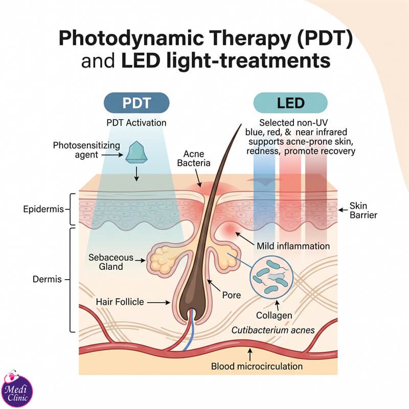 PDT and LED light treatment consultation in Johor Bahru PDT and LED light treatment consultation in Johor Bahru