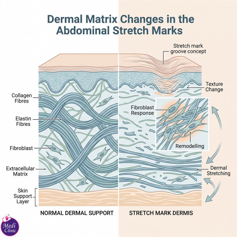 Patient consultation for abdominal stretch marks treatment in JB for Singaporean visitor Patient consultation for abdominal stretch marks treatment in JB for Singaporean visitor