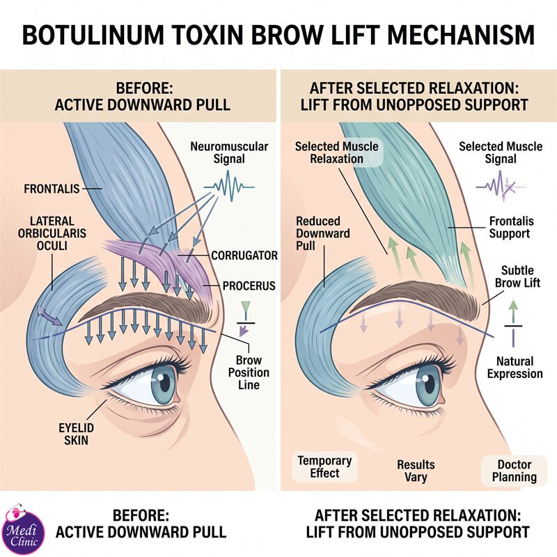 Patient consultation for eyebrow lift treatment in JB for Singaporean visitor Patient consultation for eyebrow lift treatment in JB for Singaporean visitor