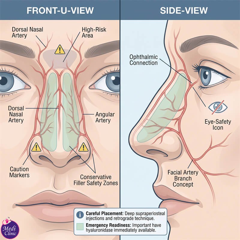 Patient consultation for nose filler treatment in JB for Singaporean visitor Patient consultation for nose filler treatment in JB for Singaporean visitor