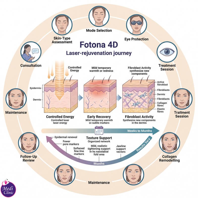 Patient discussing Fotona 4D aftercare at Medi Clinic JB Patient discussing Fotona 4D aftercare at Medi Clinic JB