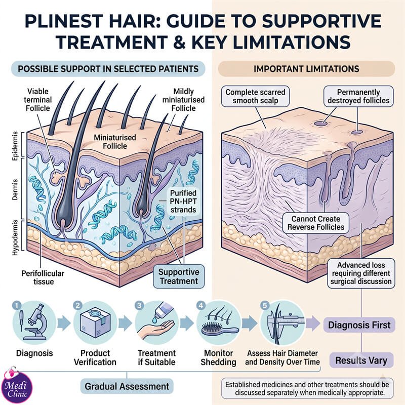 Patient discussing Plinest Hair aftercare at Medi Clinic JB Patient discussing Plinest Hair aftercare at Medi Clinic JB