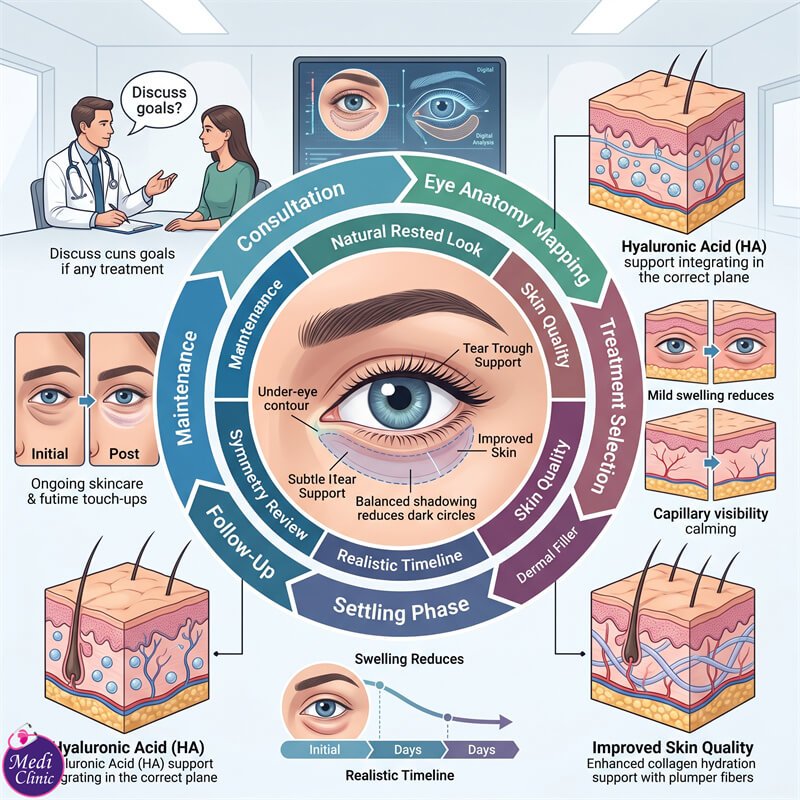 Patient discussing dermal filler aftercare and safety at Medi Clinic JB Patient discussing dermal filler aftercare and safety at Medi Clinic JB