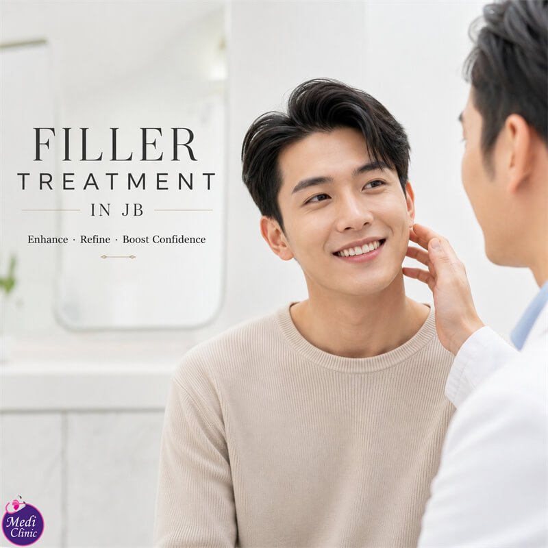 患者在 Medi Clinic 討論真皮填充術後護理與安全性 患者在 Medi Clinic 討論真皮填充術後護理與安全性