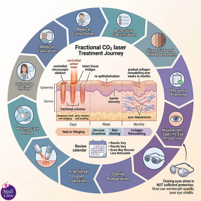 Patient discussing fractional CO₂ laser downtime Johor Bahru Patient discussing fractional CO₂ laser downtime Johor Bahru