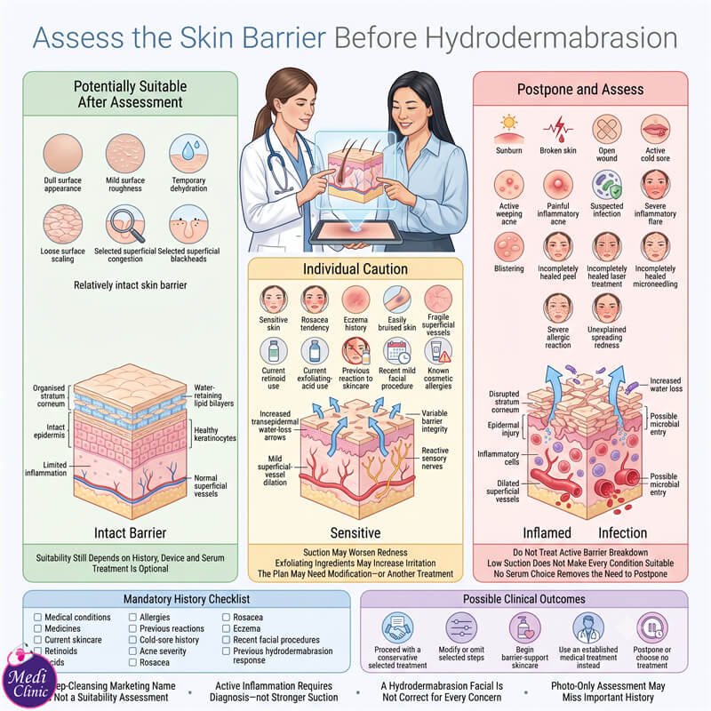 Penilaian kulit sebelum rawatan hydrodermabrasion berhampiran Iskandar Puteri JB SG Penilaian kulit sebelum rawatan hydrodermabrasion berhampiran Iskandar Puteri JB SG