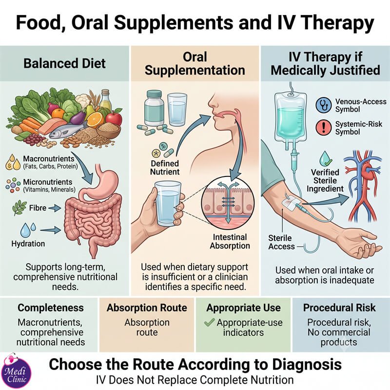 Comparison of IV nutrients and oral supplements at our JB clinic JB SG Comparison of IV nutrients and oral supplements at our JB clinic JB SG