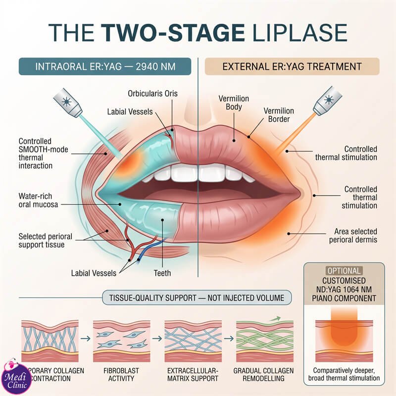 Diagram showing intraoral and external LipLase treatment areas JB SG Diagram showing intraoral and external LipLase treatment areas JB SG