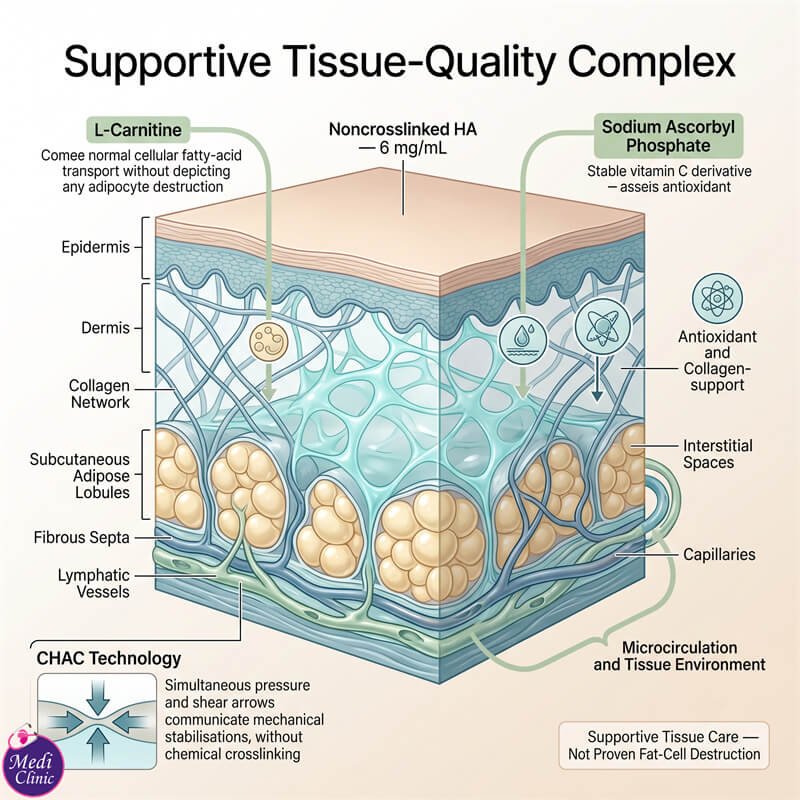 Doctor assessing cellulite and localised puffiness at Medi Clinic JB SG Doctor assessing cellulite and localised puffiness at Medi Clinic JB SG