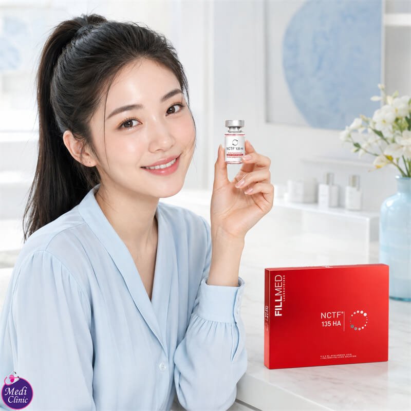 Doctor assessing dehydrated and dull-looking skin at Medi Clinic JB SG Doctor assessing dehydrated and dull-looking skin at Medi Clinic JB SG