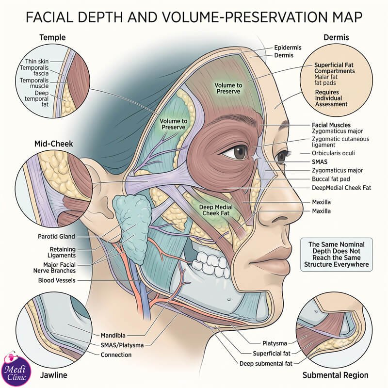 Doctor assessing facial laxity before ULTRACEL Q+ JB SG Singapore Doctor assessing facial laxity before ULTRACEL Q+ JB SG Singapore