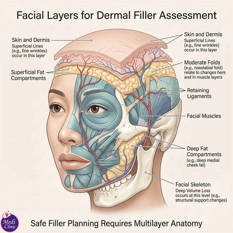 Doctor assessing facial volume before Nexfill treatment JB SG Singapore Doctor assessing facial volume before Nexfill treatment JB SG Singapore
