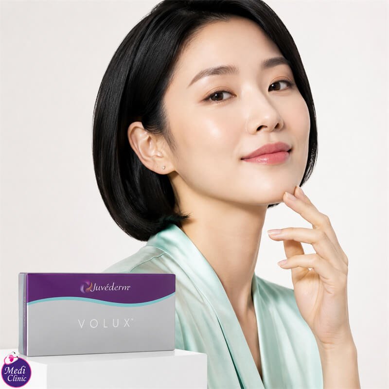 Doctor assessing jawline definition at Medi Clinic JB SG Doctor assessing jawline definition at Medi Clinic JB SG