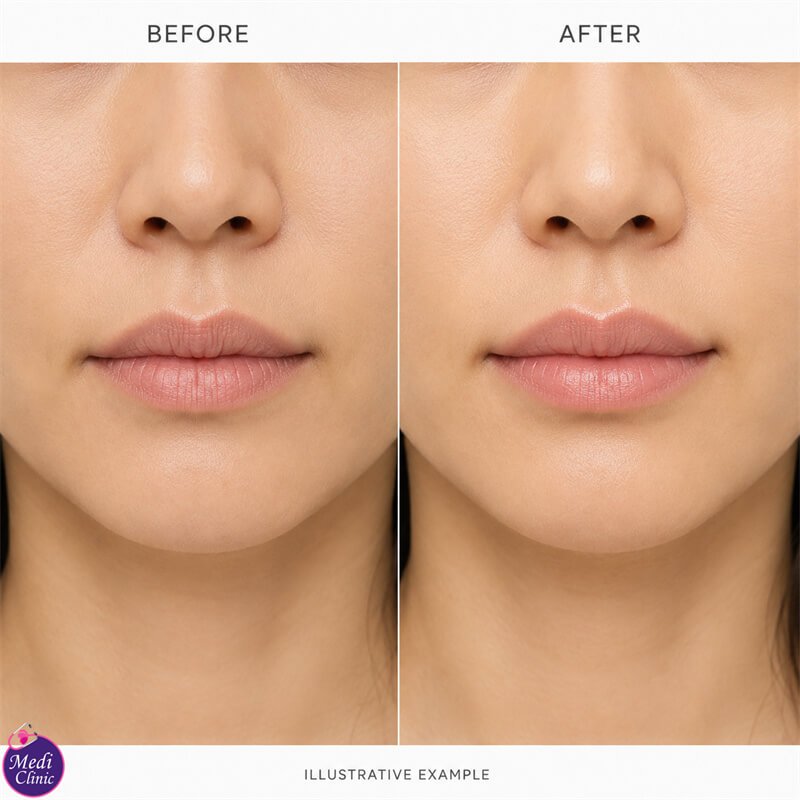 Doctor assessing lip texture before Fotona LipLase JB SG Doctor assessing lip texture before Fotona LipLase JB SG