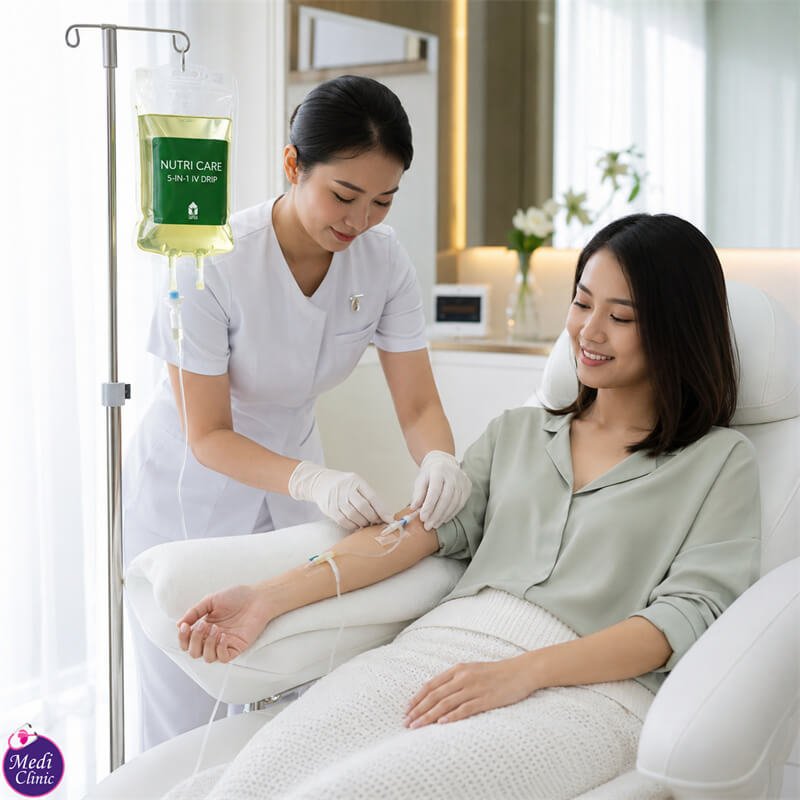 Doctor planning a targeted nutritional assessment for patient from Singapore at Medi Clinic JB SG Doctor planning a targeted nutritional assessment for patient from Singapore at Medi Clinic JB SG