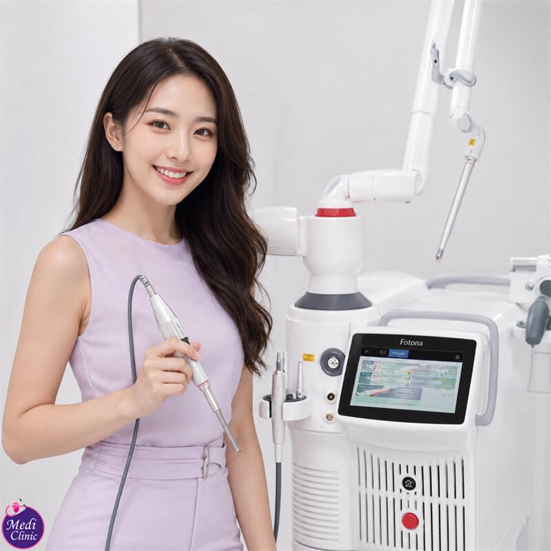Eye protection used during periocular Fotona treatment JB SG Eye protection used during periocular Fotona treatment