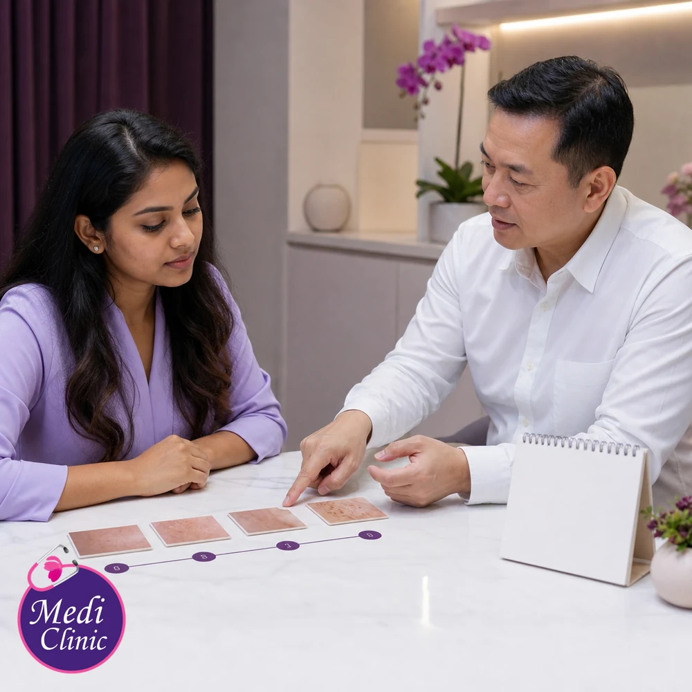 Educational treatment-selection visual for Acne Scar Treatment Options
