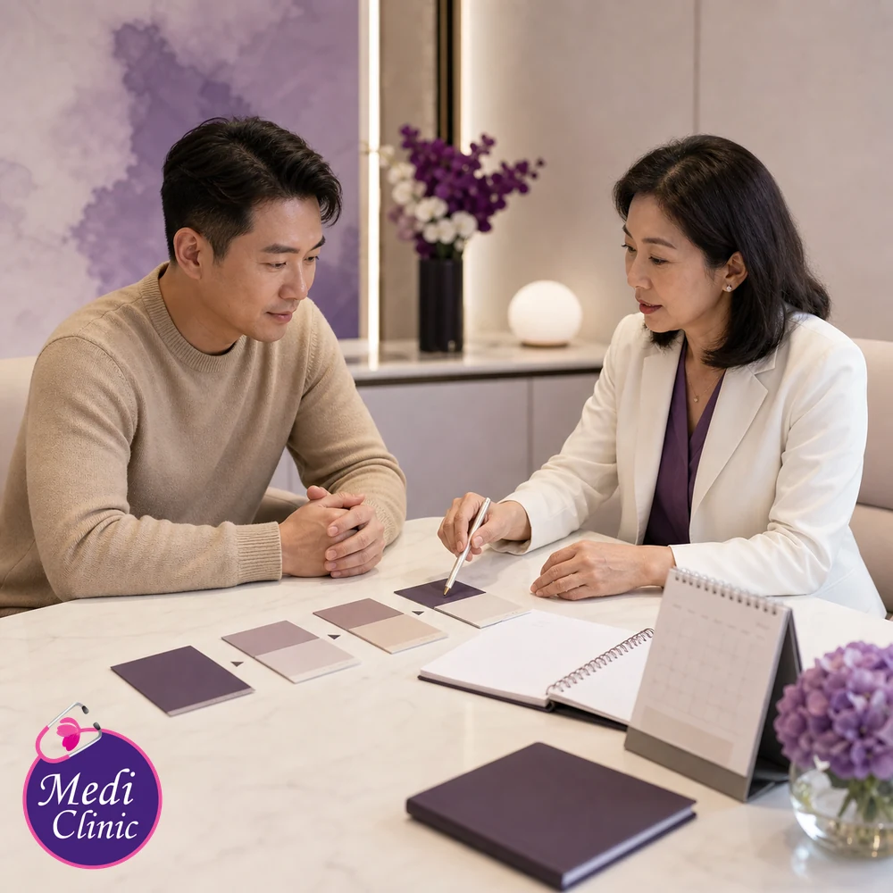 Educational treatment-selection visual for Aesthetic Treatment Maintenance