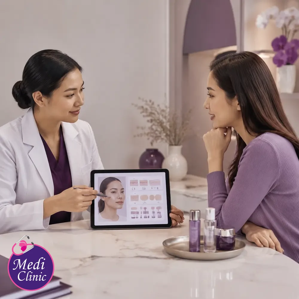 Educational treatment-selection visual for Aesthetic Treatment Package Guide