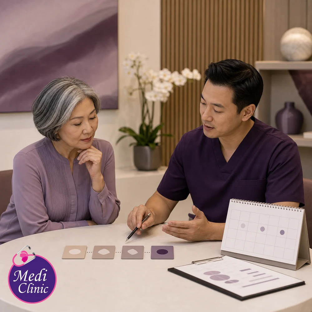 Educational treatment-selection visual for How Many Aesthetic Treatment Sessions Do I Need