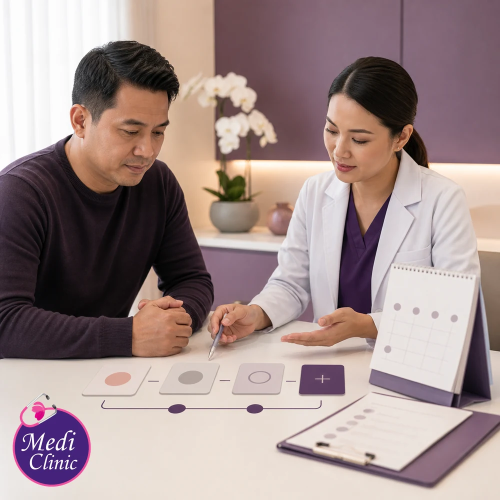 Educational treatment-selection visual for Aesthetic Treatment Side Effects