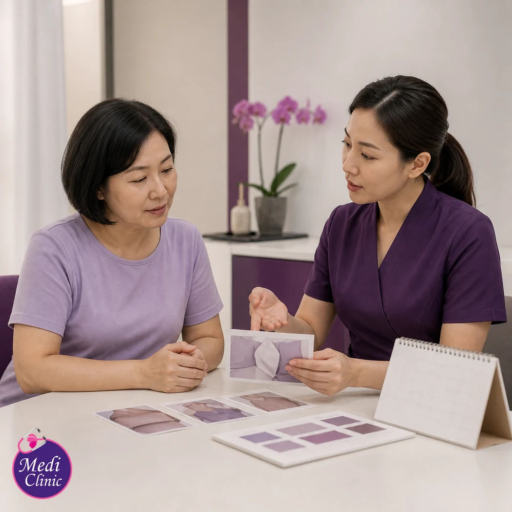 Educational treatment-selection visual for Back Fat and Bra-Line Fullness Treatment Options