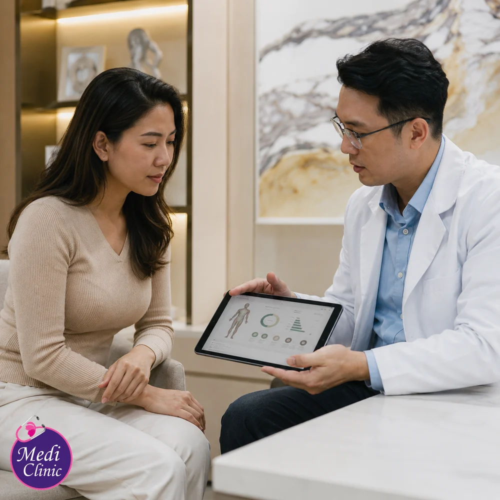 Personalised body contouring consultation at Medi Clinic