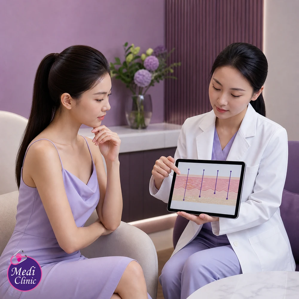 Educational treatment-selection visual for Fotona Laser Treatment Comparison Guide