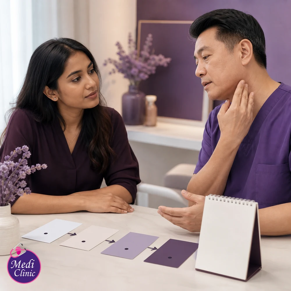 Educational treatment-selection visual for Ingrown Hair and Razor Bump Treatment Options