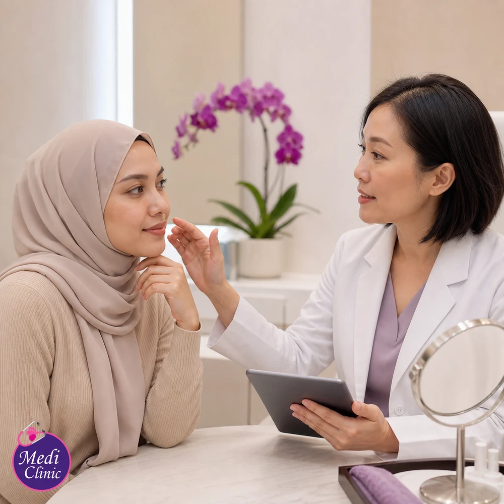 Educational treatment-selection visual for Medical Facial Treatment Comparison Guide