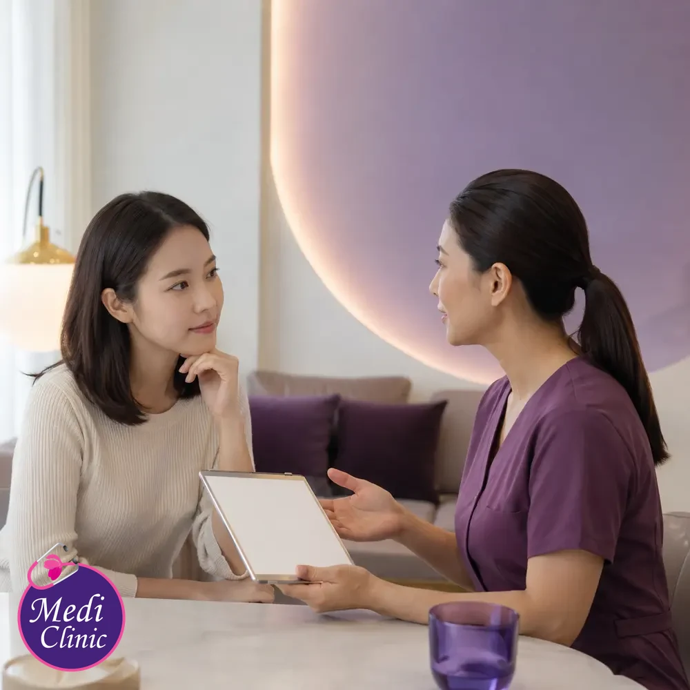 Educational treatment-selection visual for Questions to Ask Before an Aesthetic Treatment