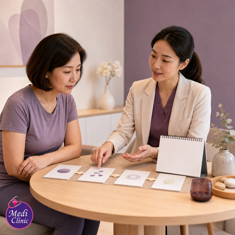 Educational treatment-selection visual for Stubborn Abdominal Fat Treatment Options