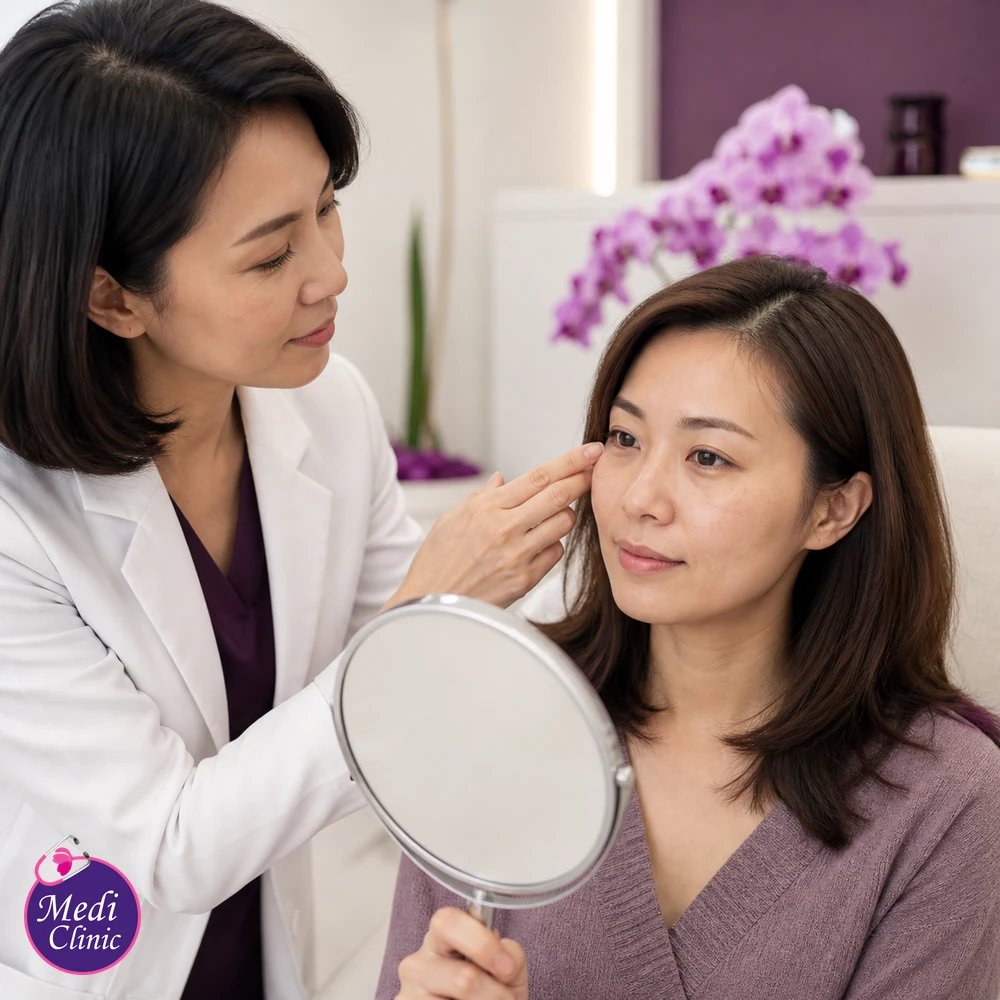 Educational treatment-selection visual for Syringoma Treatment Options