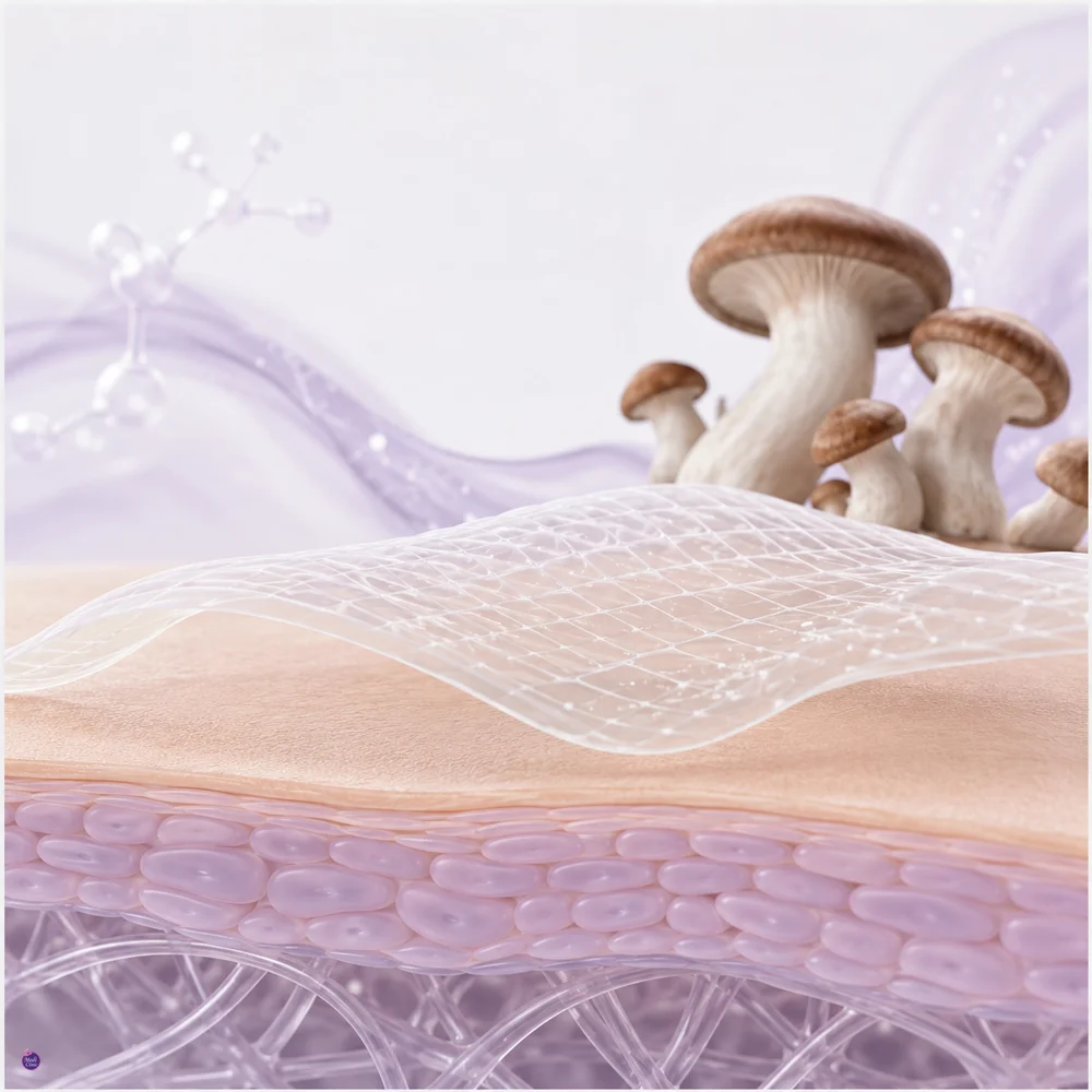 Mushroom-derived chitosan educational visual for wound care Mushroom-derived chitosan educational visual for wound care