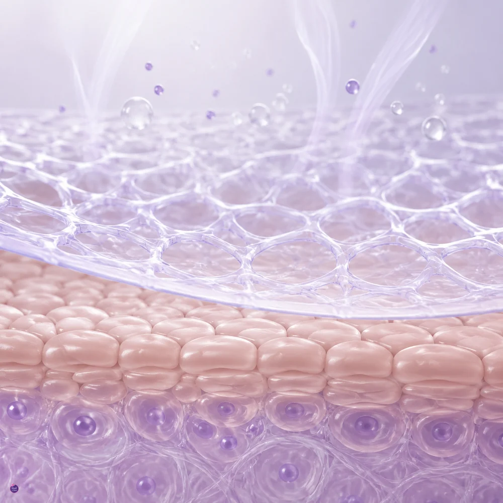 Educational chitosan biopolymer protective mesh visual Educational chitosan biopolymer protective mesh visual