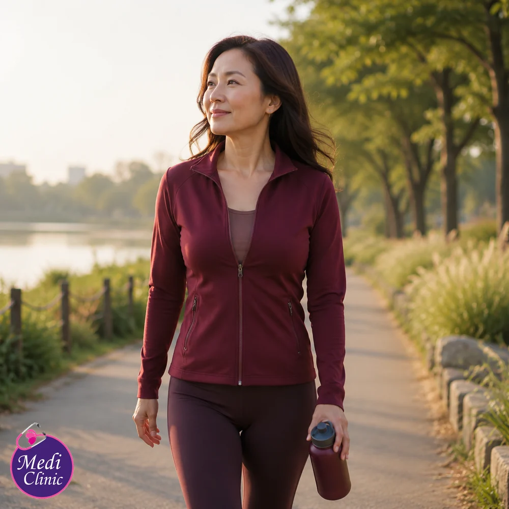 Asian woman supporting a healthy lifestyle Asian woman supporting a healthy lifestyle
