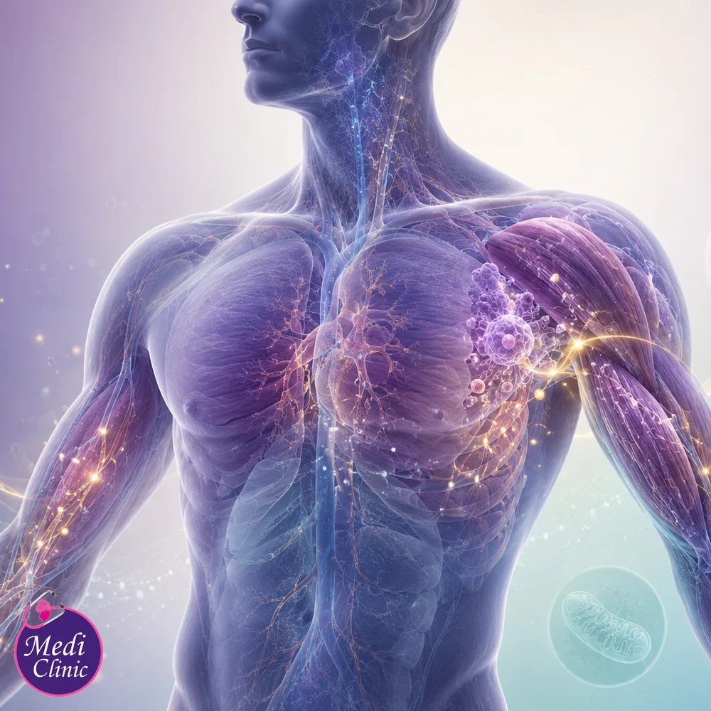 Educational recovery and cellular signalling illustration Educational recovery and cellular signalling illustration