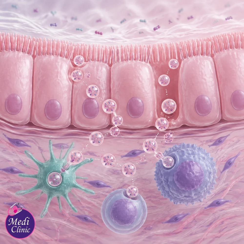 Extracellular vesicle signalling in mucosal tissue Extracellular vesicle signalling in mucosal tissue