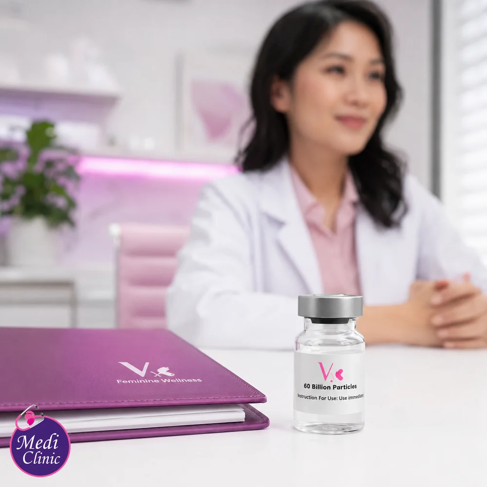 VX product in a doctor-led consultation setting VX product in a doctor-led consultation setting